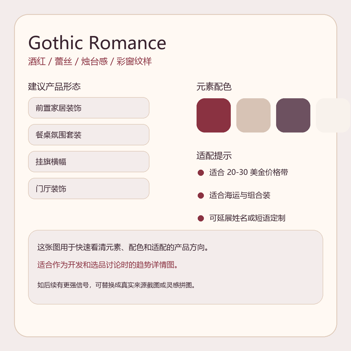 Gothic Romance 元素参考图